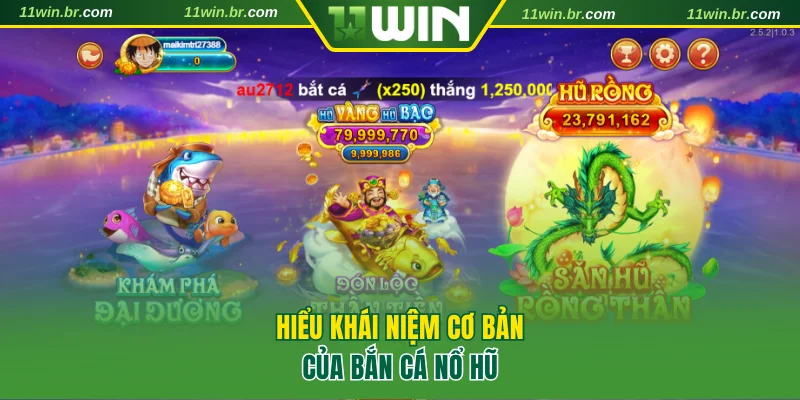 Bắn Cá Nổ Hũ 11WIN - Giải Trí Vui Nhận Phần Thưởng Khủng 2 Hiểu khái niệm cơ bản nhất của bắn cá nổ hũ